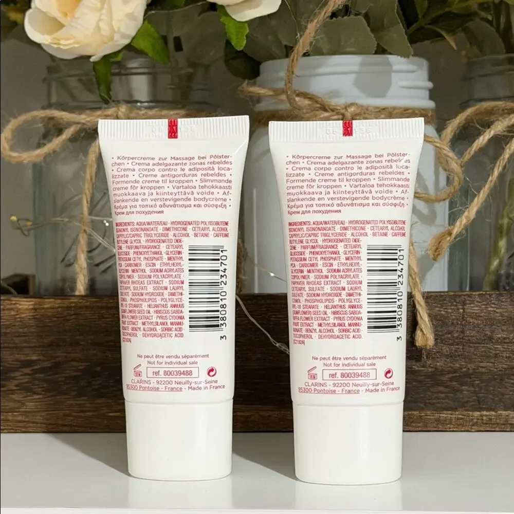 New Clarins Masvelt Body Shaping Cream Lot of 2 Travel Size 30ml each